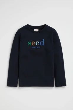 Seed Heritage T-Shirts & Tops-Core Logo Rugby Tee Multi