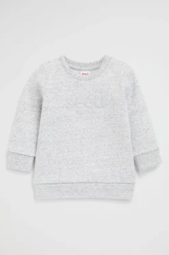 Seed Heritage Knitwear & Sweaters-Core Logo Sweat Cloudy Marle