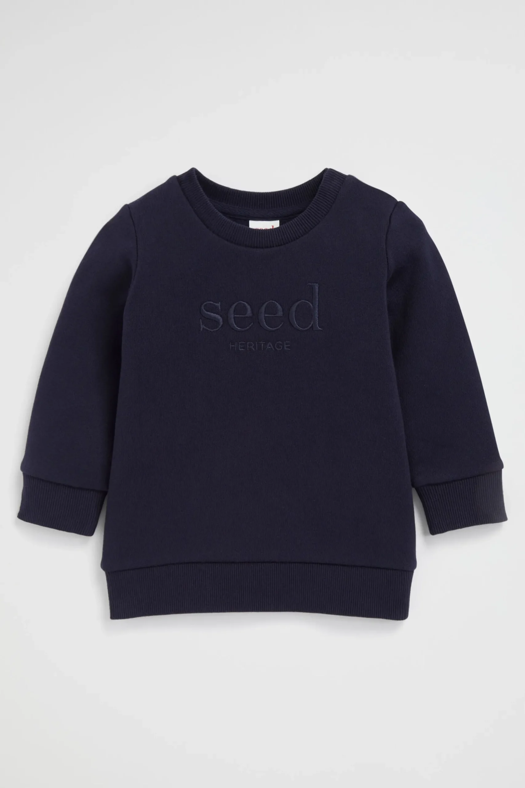 Seed Heritage Knitwear & Sweaters-Core Logo Sweat Midnight Blue