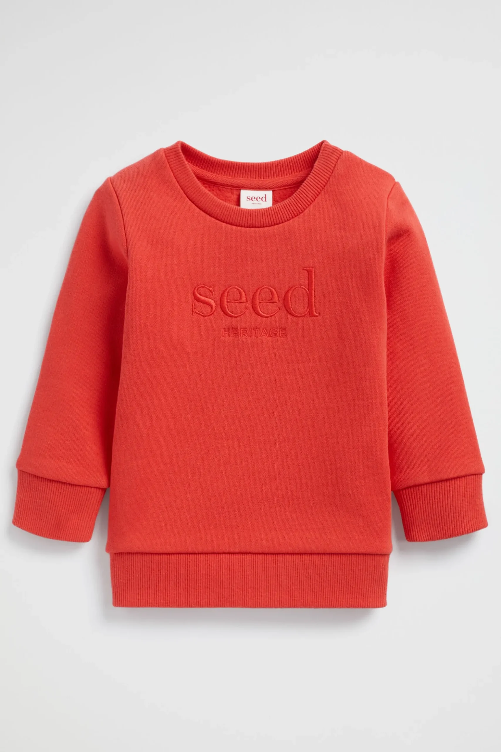 Seed Heritage Knitwear & Sweaters-Core Logo Sweat Super Red