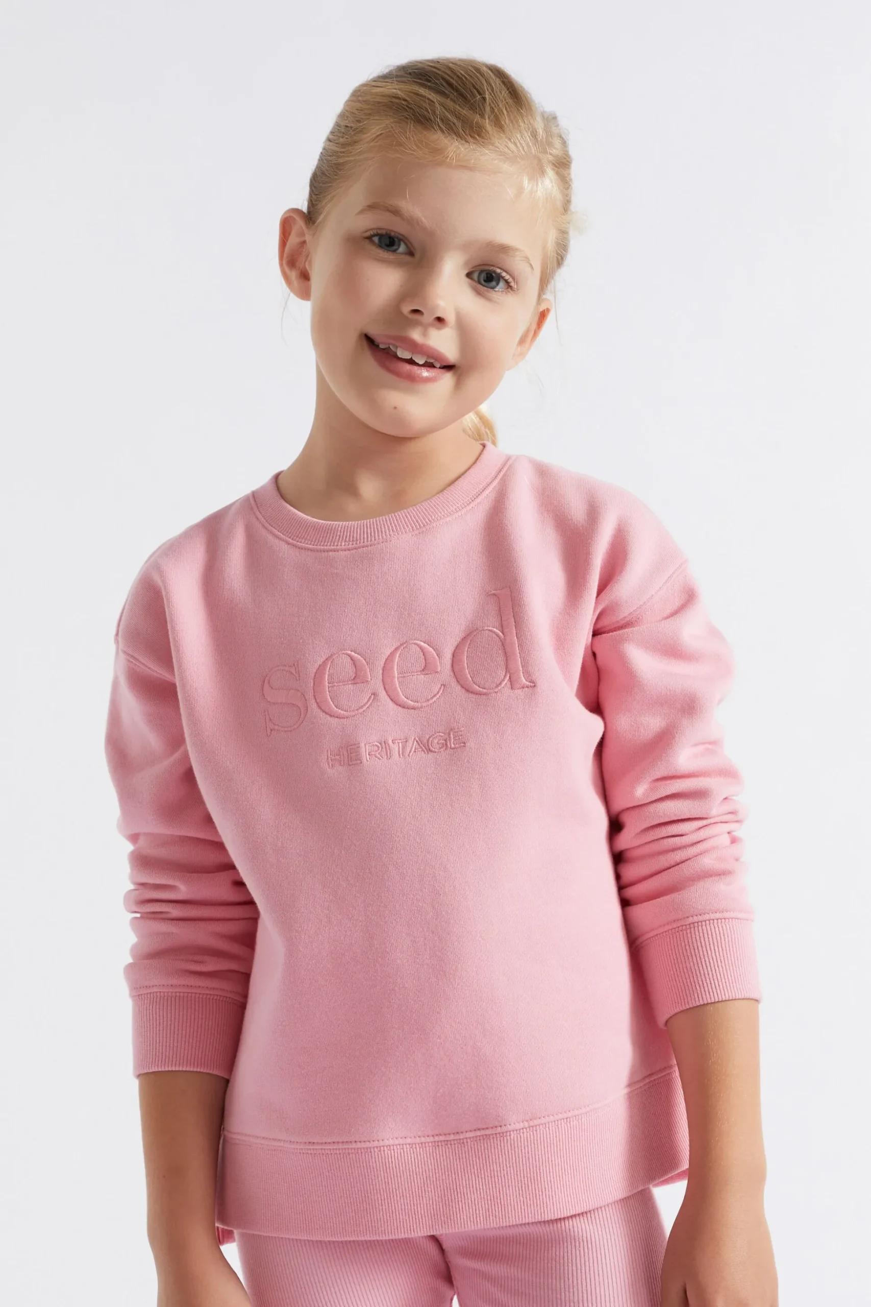 Seed Heritage Knitwear & Sweaters-Core Logo Sweat Camelia