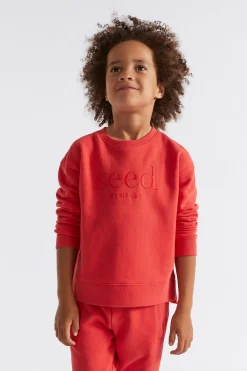 Seed Heritage Knitwear & Sweaters-Core Logo Sweat Super Red