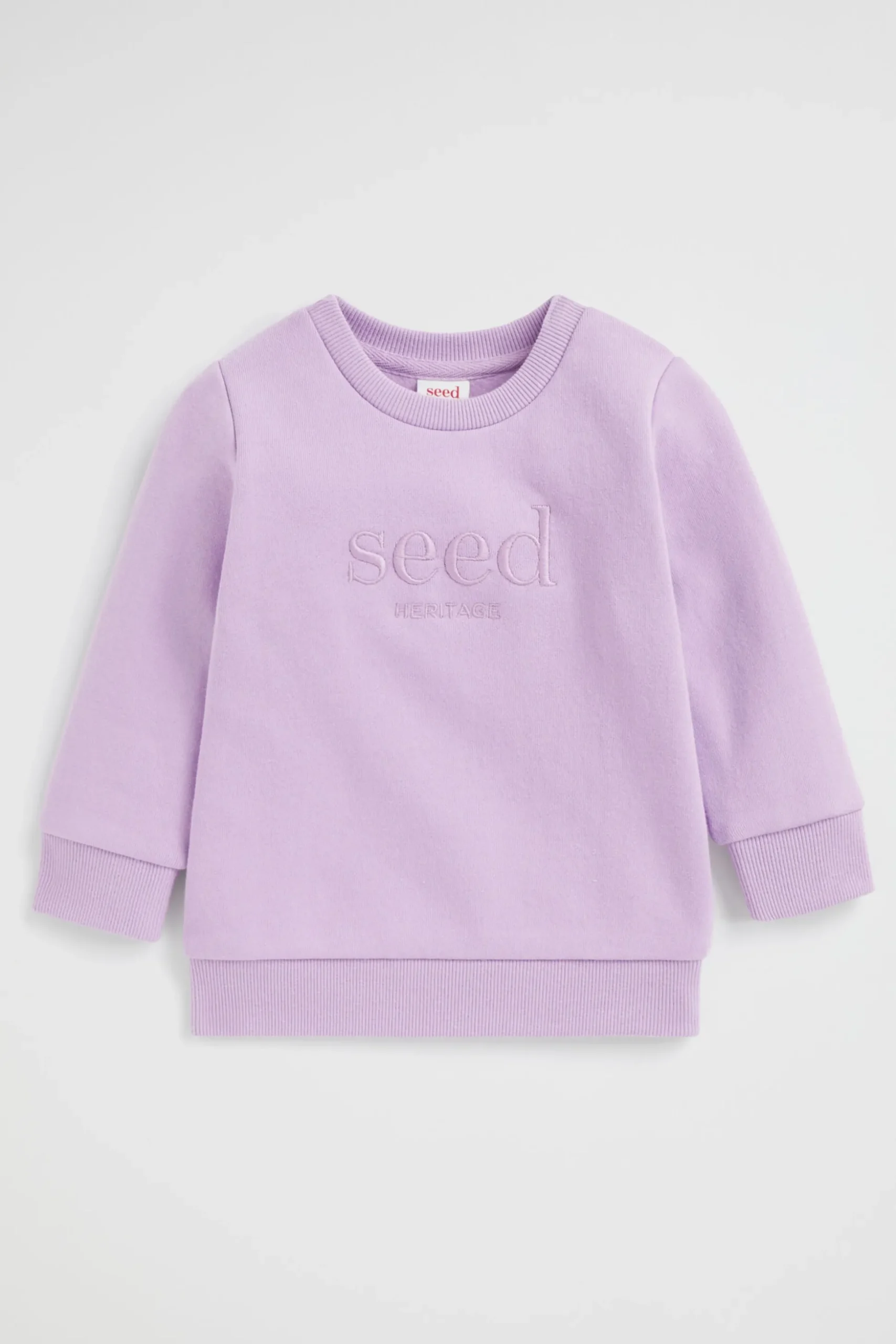 Seed Heritage Knitwear & Sweaters-Core Logo Sweat Lilac
