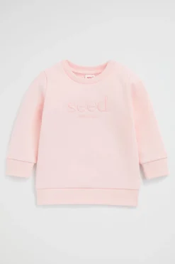 Seed Heritage Knitwear & Sweaters-Core Logo Sweat Dusty Rose