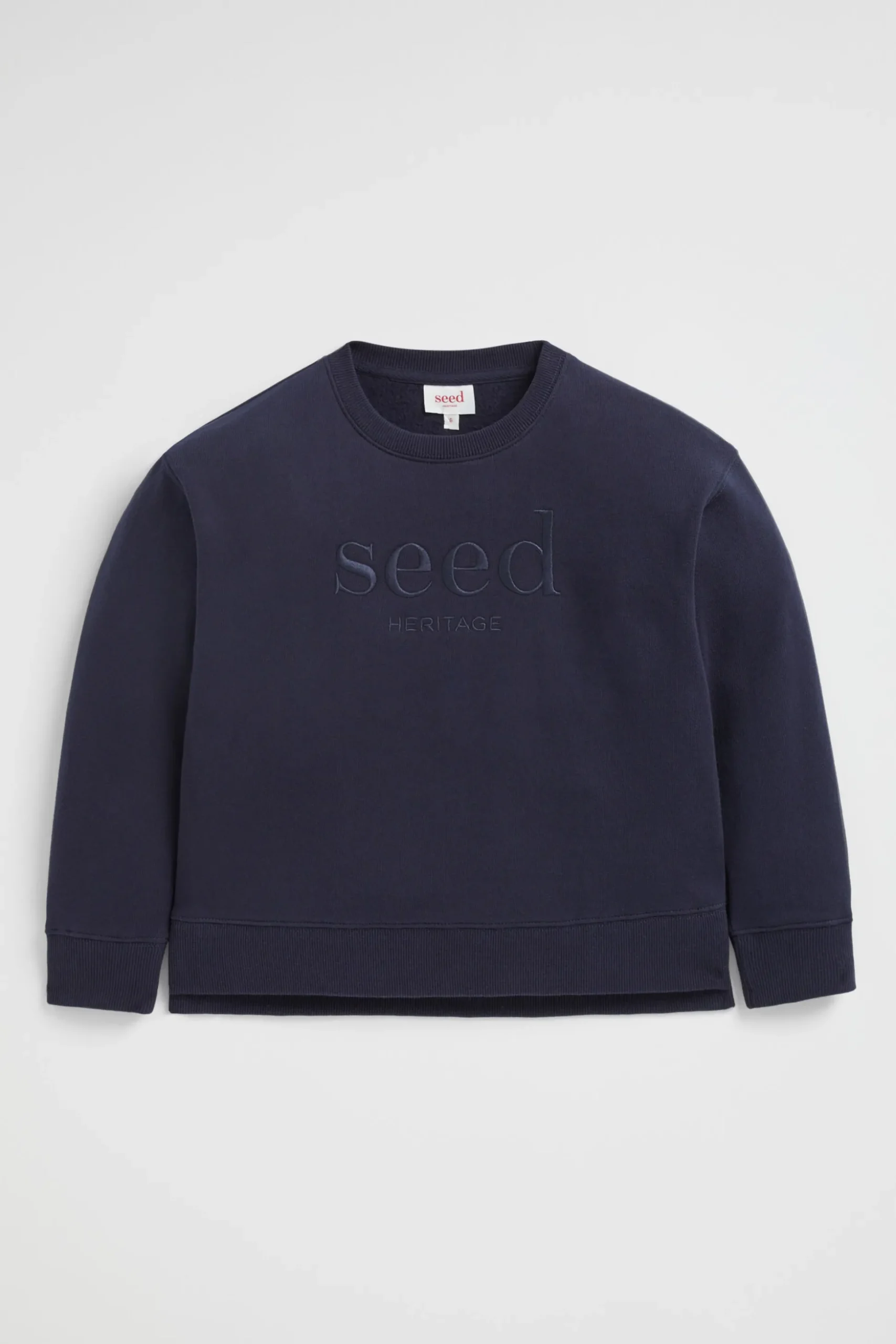 Seed Heritage Knitwear & Sweaters-Core Logo Sweat Midnight Blue