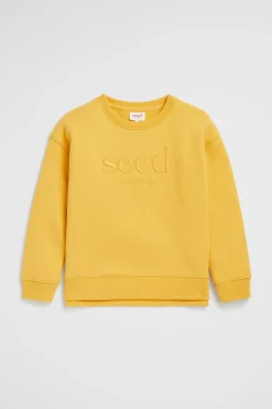 Seed Heritage Knitwear & Sweaters-Core Logo Sweat Honeycomb