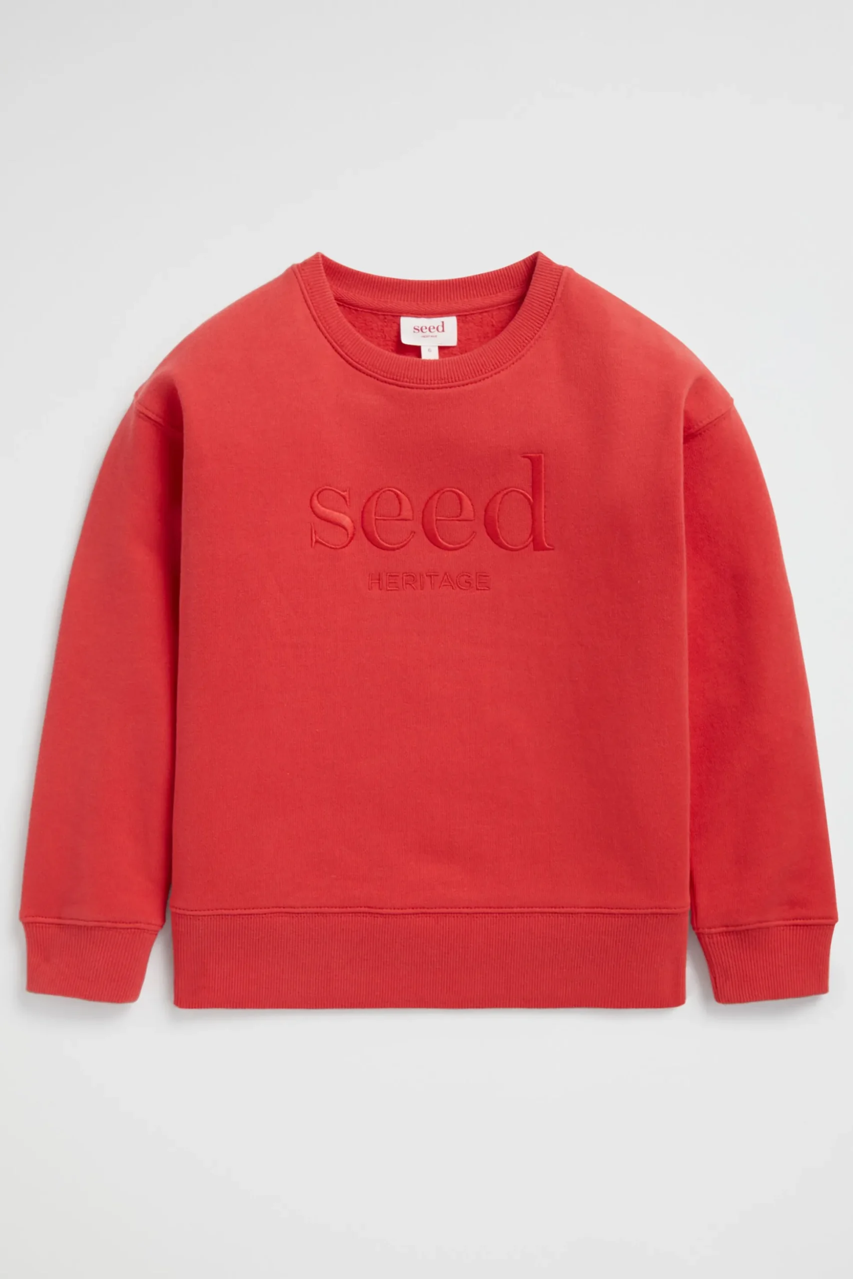 Seed Heritage Knitwear & Sweaters-Core Logo Sweat Super Red