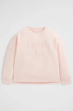 Seed Heritage Knitwear & Sweaters-Core Logo Sweat Dusty Rose