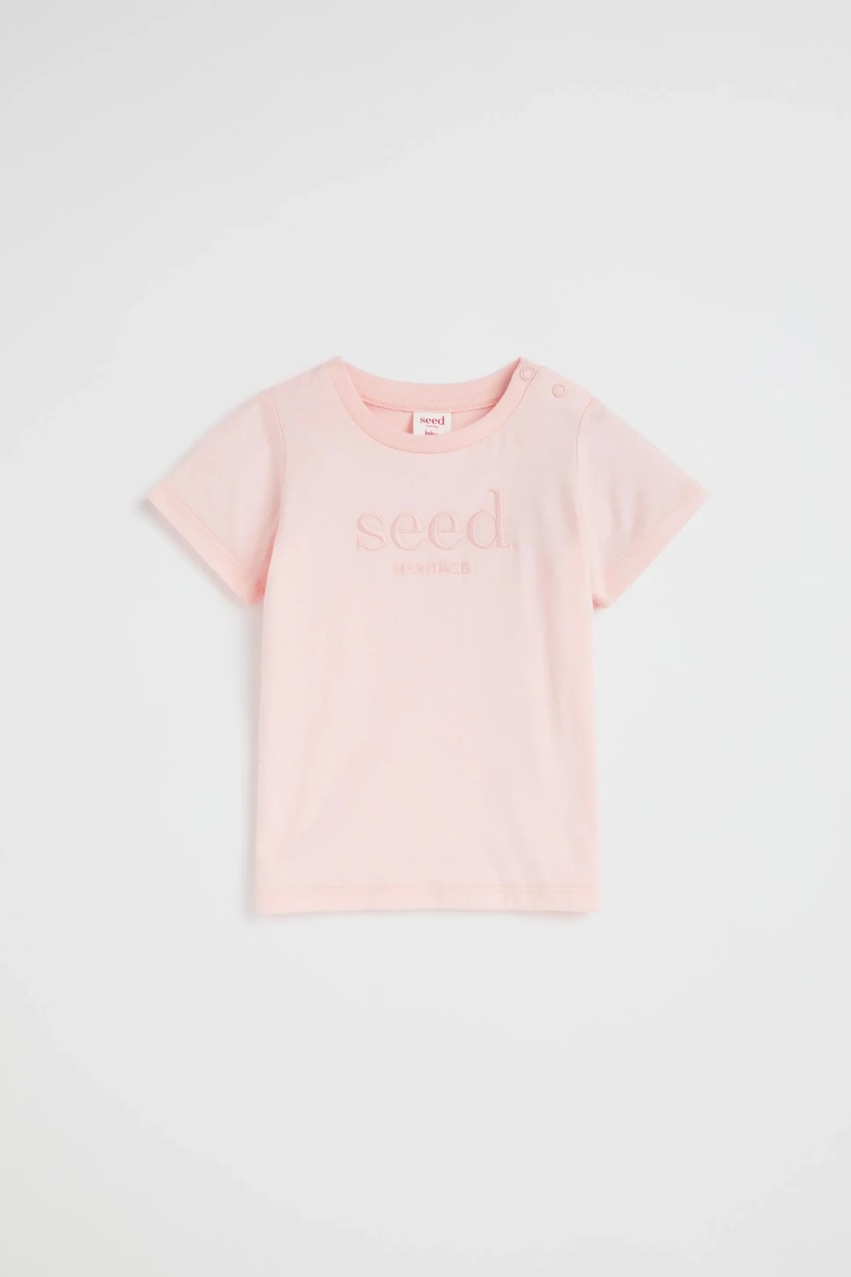 Seed Heritage T-Shirts & Tops-Core Logo Tee Dusty Rose