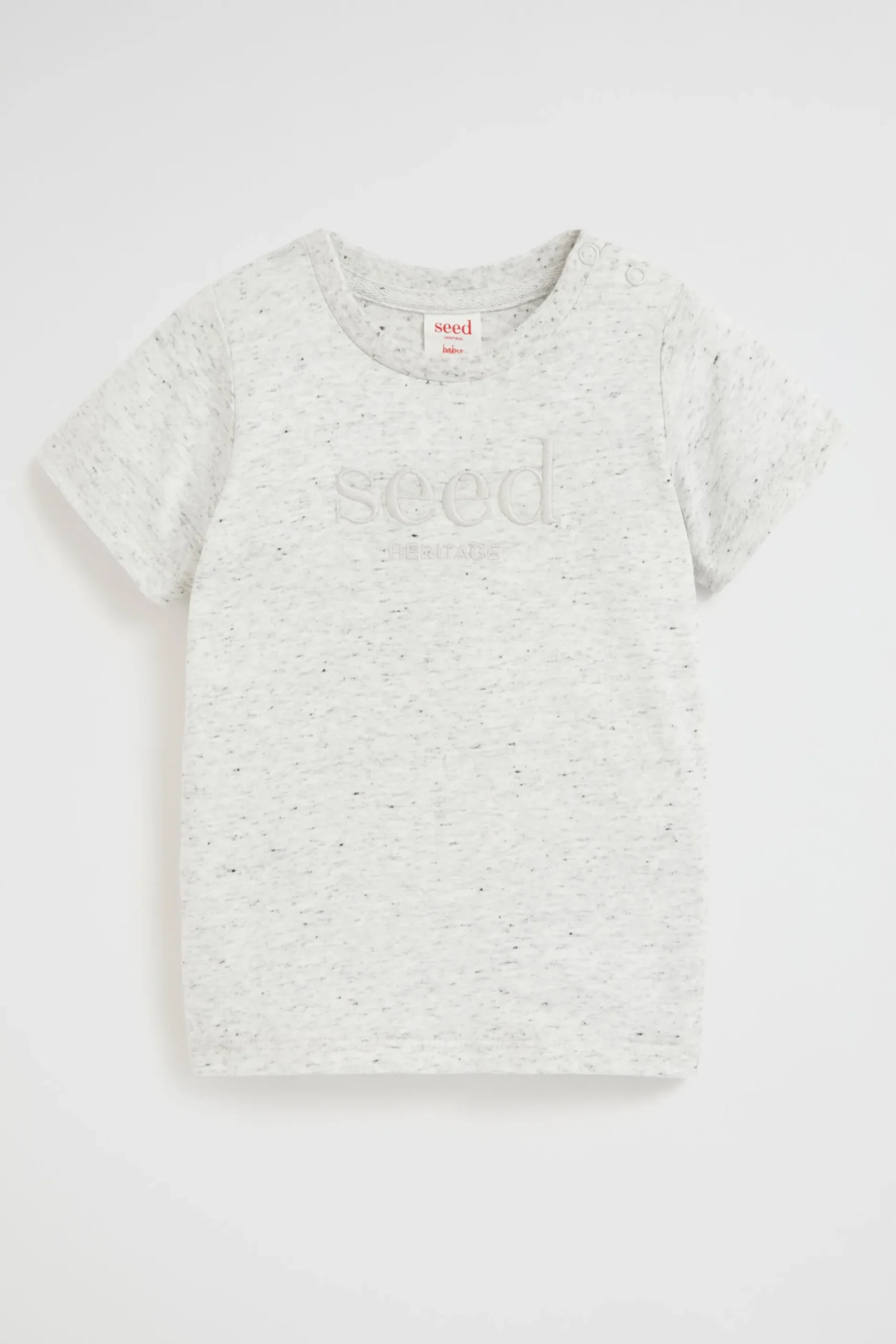 Seed Heritage T-Shirts & Tops-Core Logo Tee Cloudy Marle