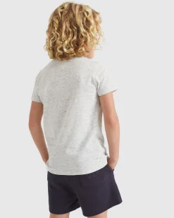 Seed Heritage T-Shirts & Tops-Core Logo Tee Cloudy Marle