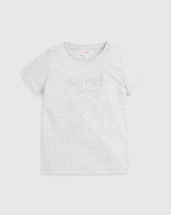 Seed Heritage T-Shirts & Tops-Core Logo Tee Cloudy Marle