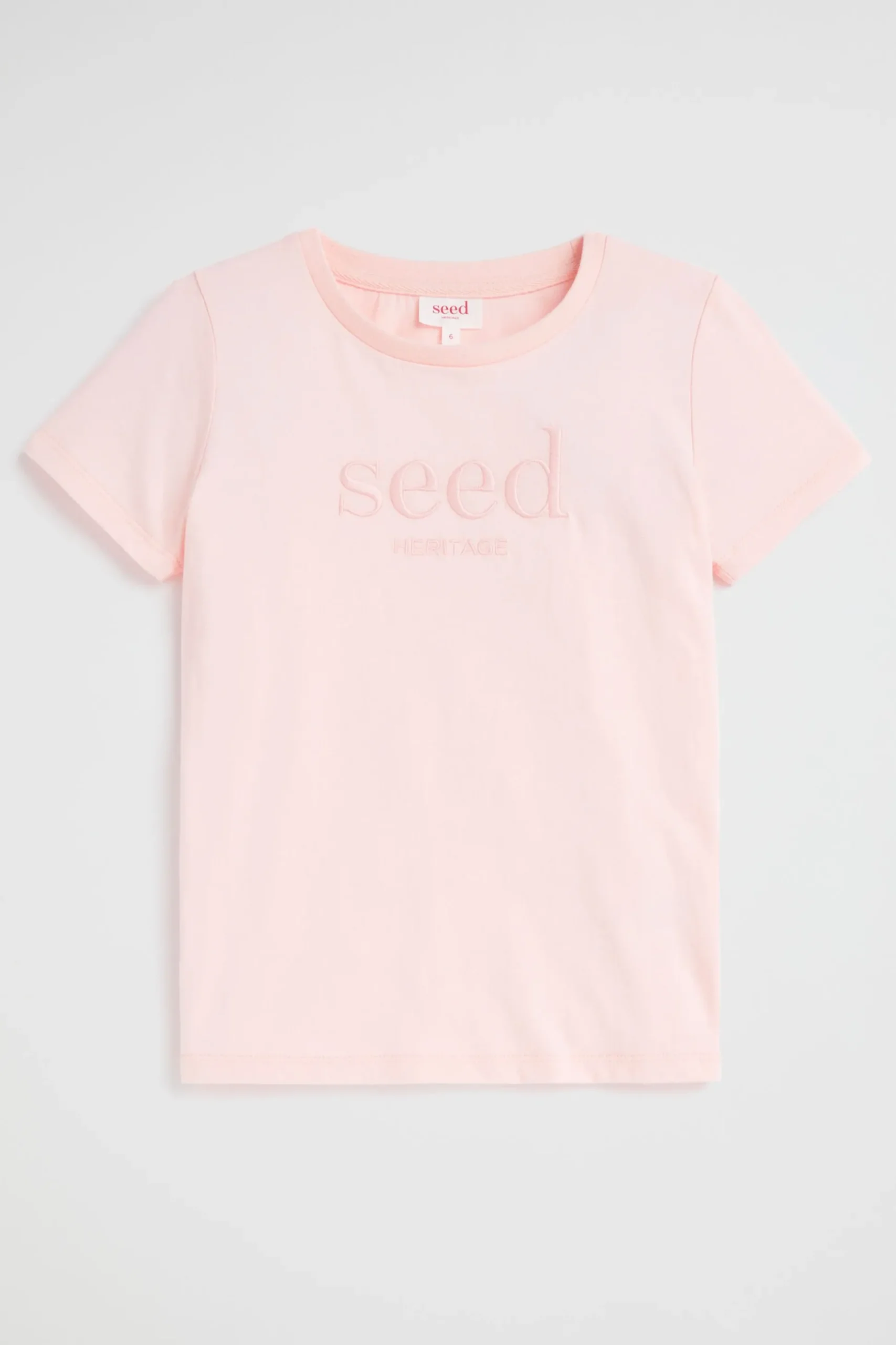 Seed Heritage T-Shirts & Tops-Core Logo Tee Dusty Rose