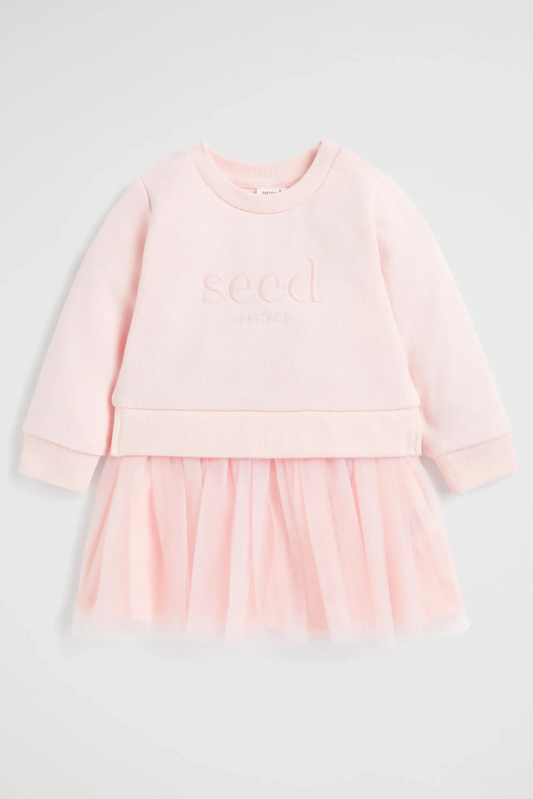 Seed Heritage Dresses-Core Logo Tutu Dress Dusty Rose