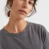 Seed Heritage T-Shirts & Tops-Core Longline Tee Coal Wash