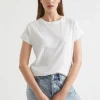 Seed Heritage T-Shirts & Tops-Core Longline Tee Whisper White