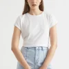 Seed Heritage T-Shirts & Tops-Core Neat Tee Whisper White