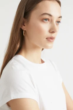 Seed Heritage T-Shirts & Tops-Core Neat Tee Whisper White