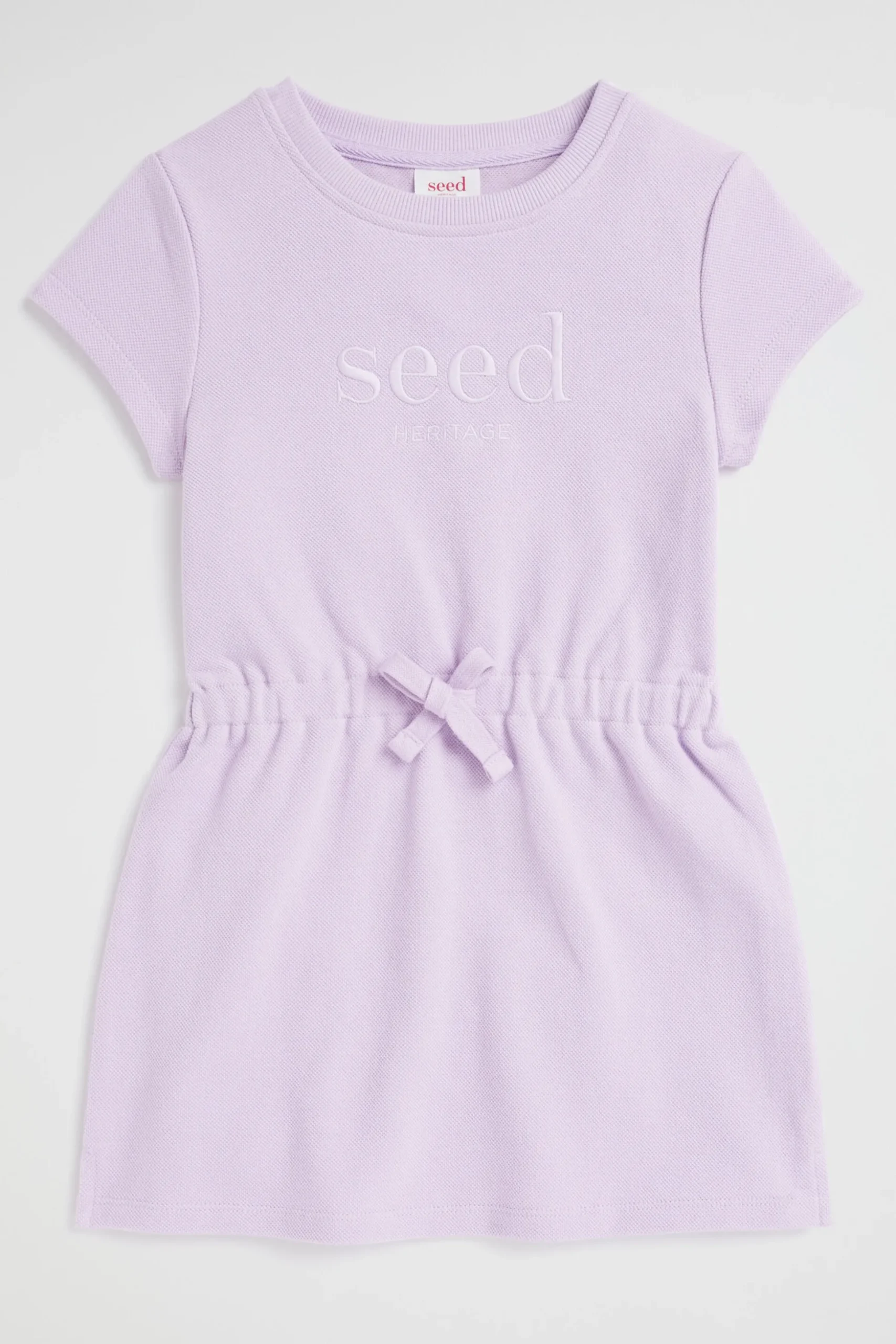 Seed Heritage Dresses-Core Pique Logo Dress Orchid