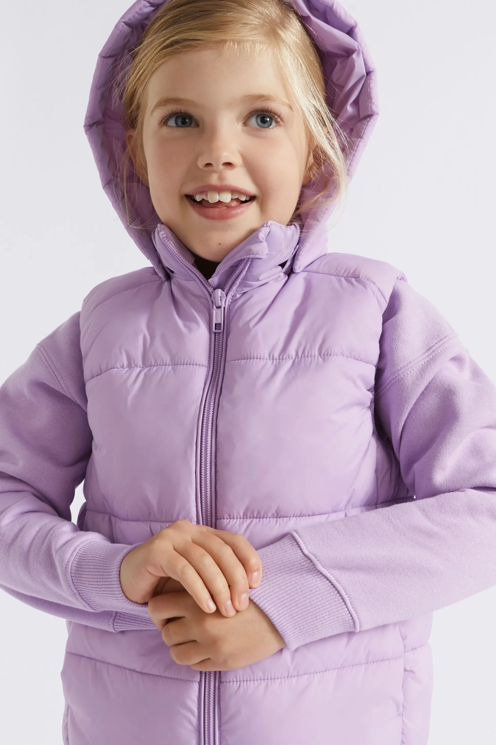 Seed Heritage Jackets & Vests-Core Puffer Vest Lilac