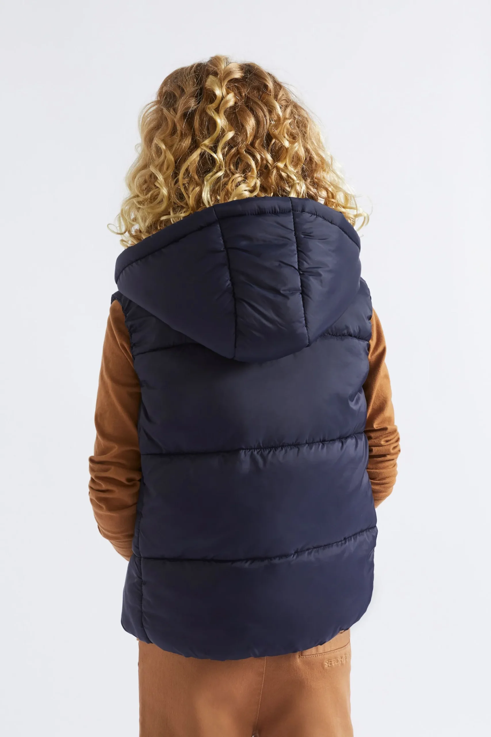 Seed Heritage Jackets & Vests-Core Puffer Vest Midnight Blue
