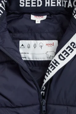 Seed Heritage Jackets & Vests-Core Puffer Vest Midnight Blue