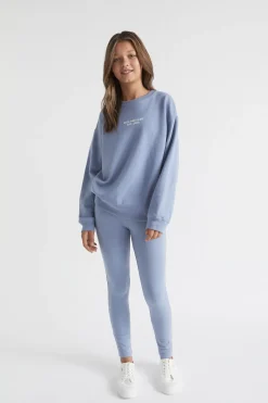 Seed Heritage Knitwear & Sweaters-Core Relaxed Sweat Powder Blue