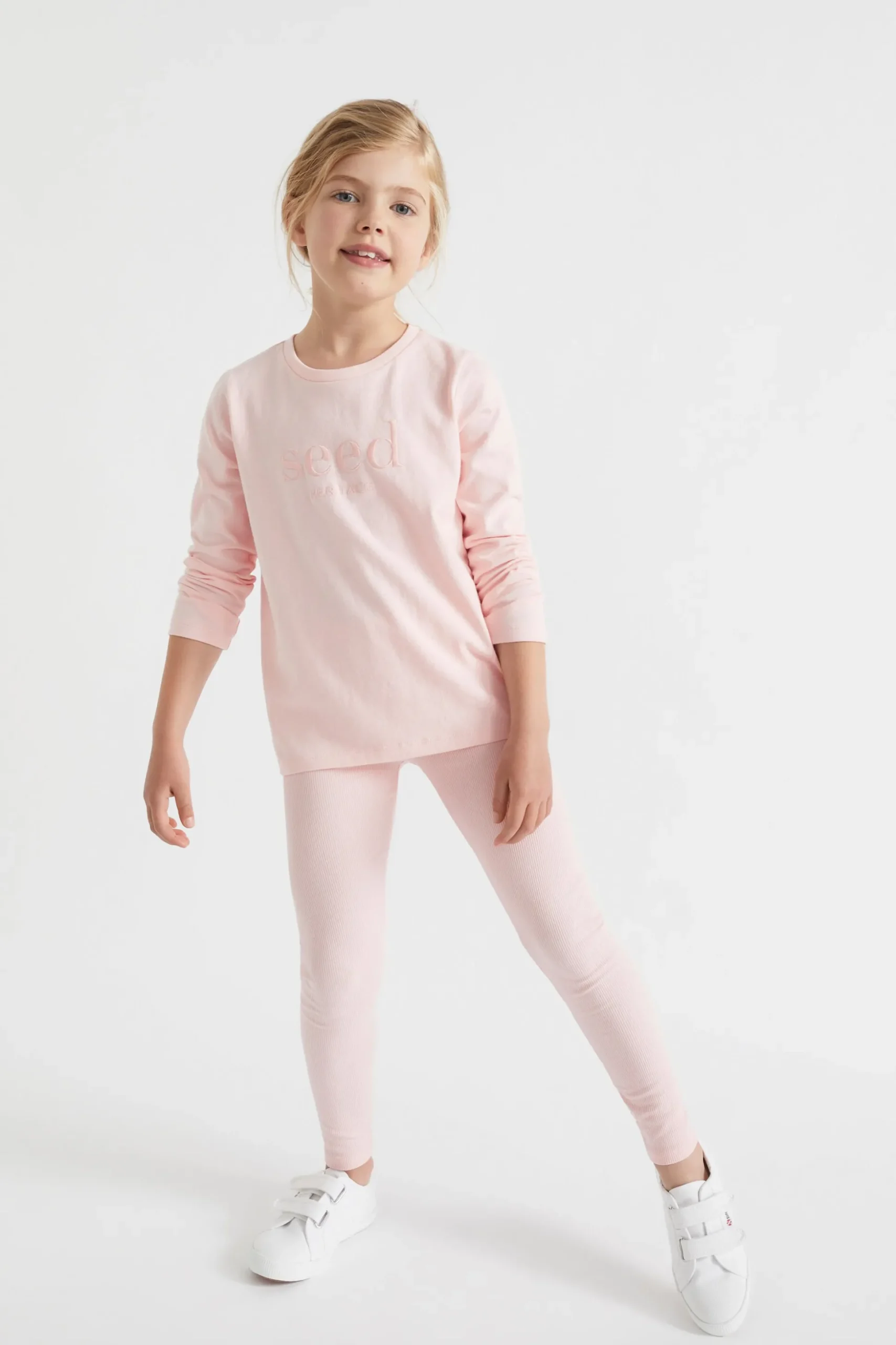 Seed Heritage Pants-Core Rib Legging Dusty Rose