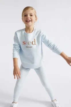 Seed Heritage Pants-Core Rib Legging Ice Blue