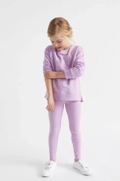 Seed Heritage Pants-Core Rib Legging Lilac