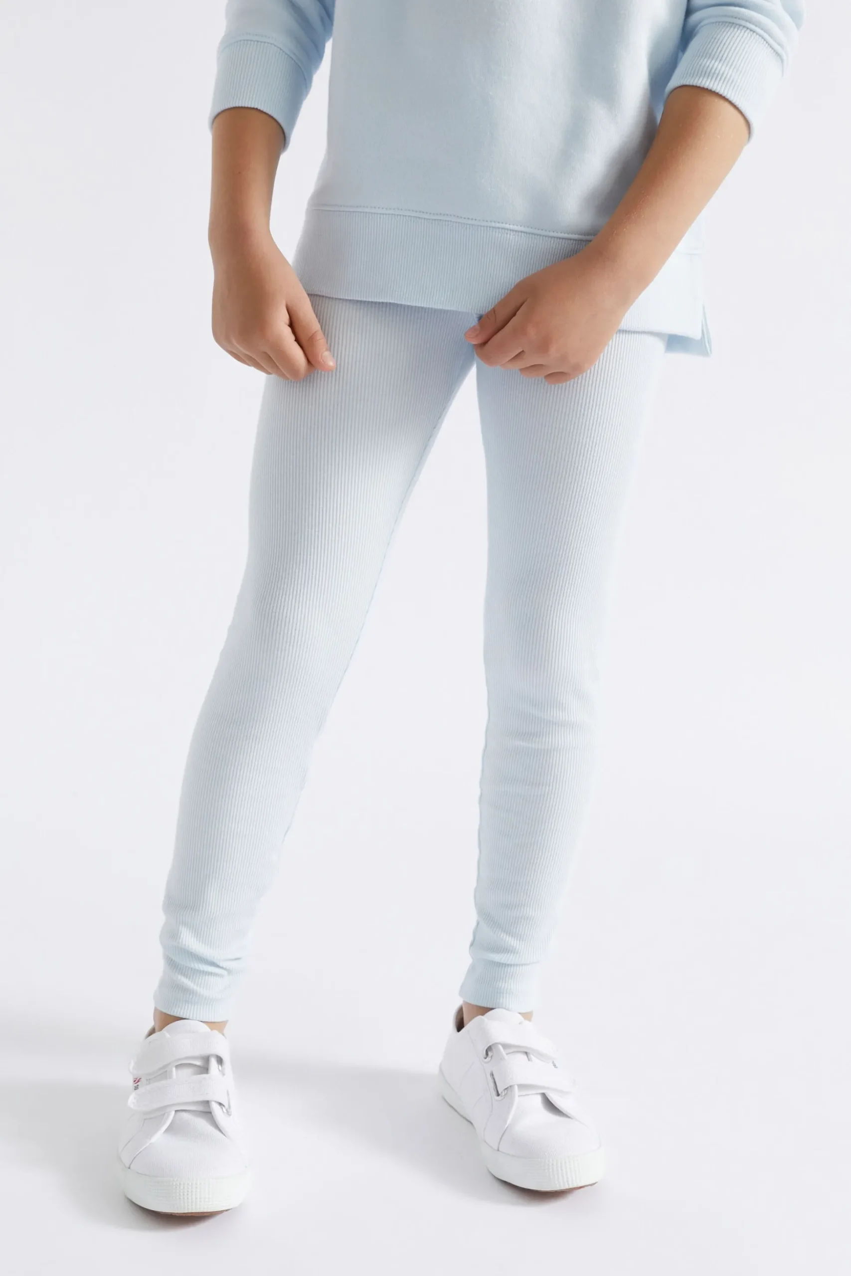 Seed Heritage Pants-Core Rib Legging Ice Blue