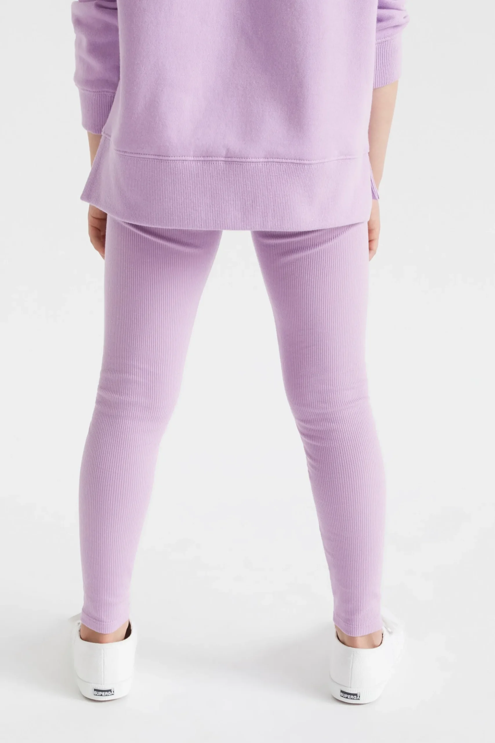 Seed Heritage Pants-Core Rib Legging Lilac