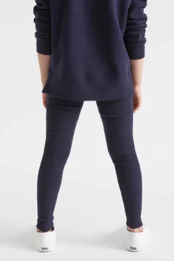 Seed Heritage Pants-Core Rib Legging Midnight Blue