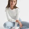 Seed Heritage T-Shirts & Tops-Core Rib Tee White