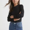 Seed Heritage T-Shirts & Tops-Core Rib Tee Black