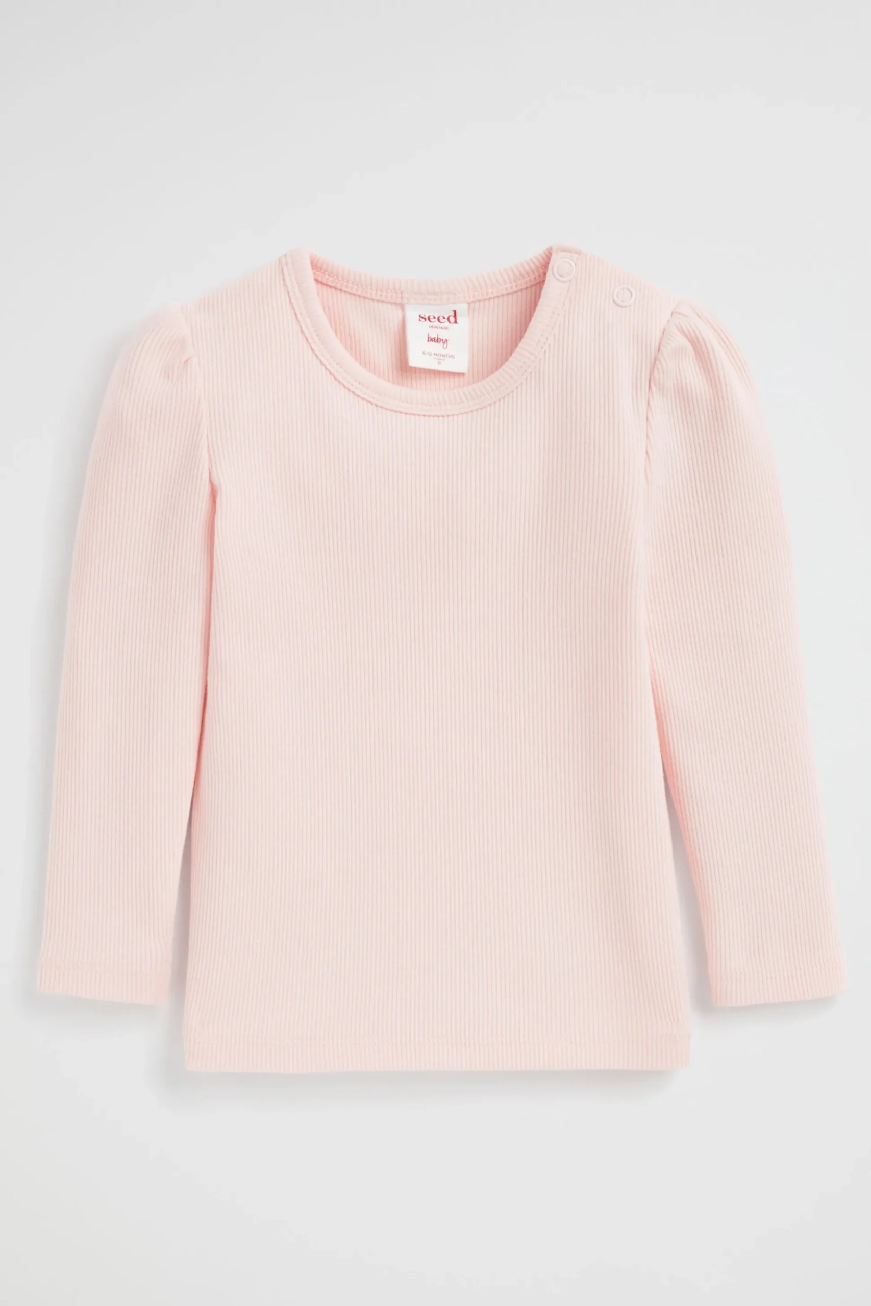 Seed Heritage T-Shirts & Tops-Core Rib Tee Dusty Rose
