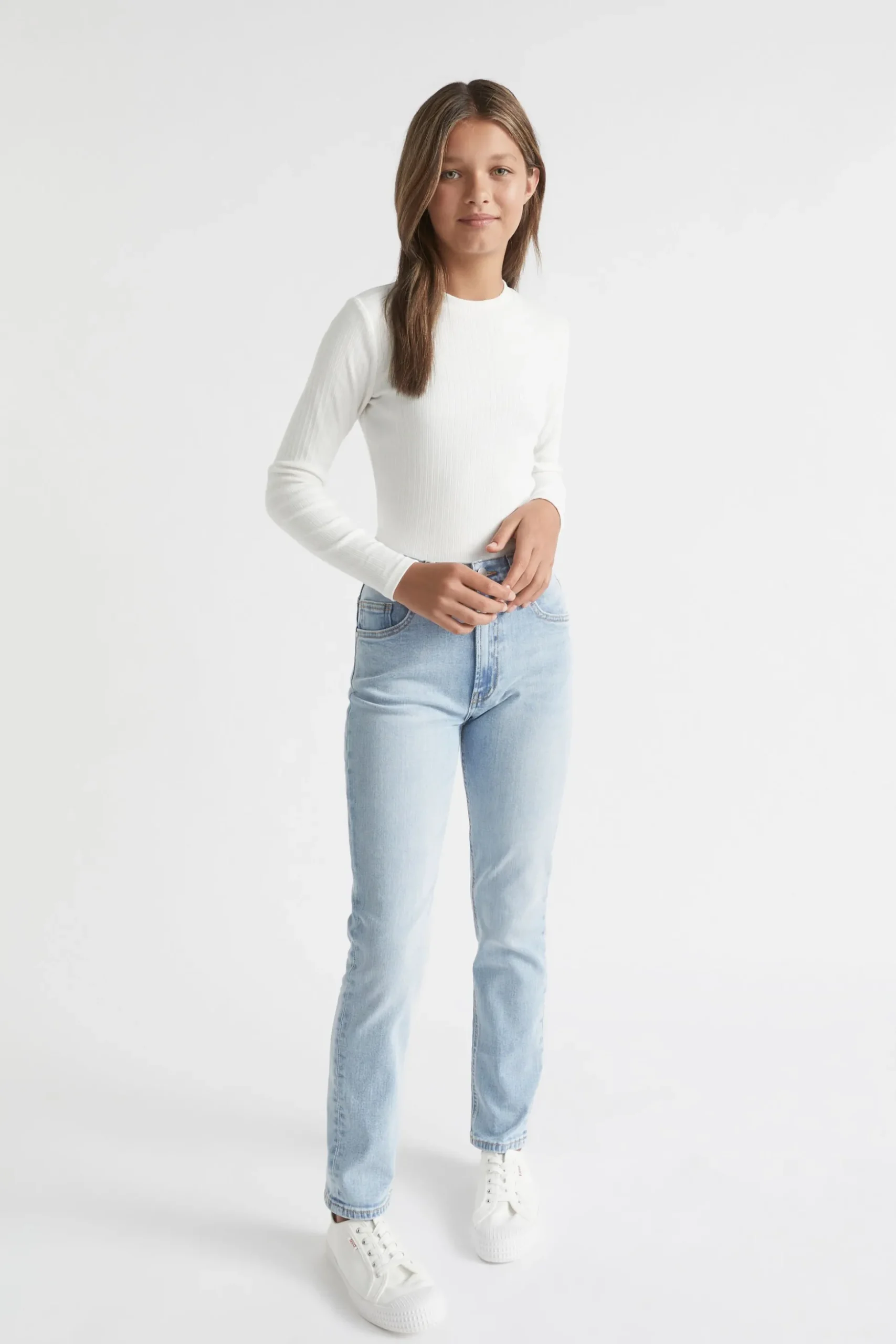 Seed Heritage T-Shirts & Tops-Core Rib Tee White
