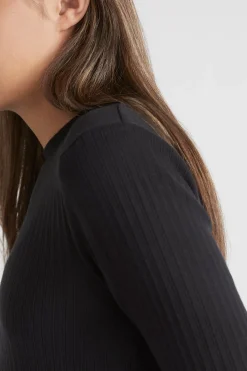 Seed Heritage T-Shirts & Tops-Core Rib Tee Black