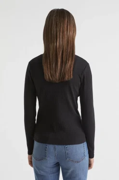 Seed Heritage T-Shirts & Tops-Core Rib Tee Black