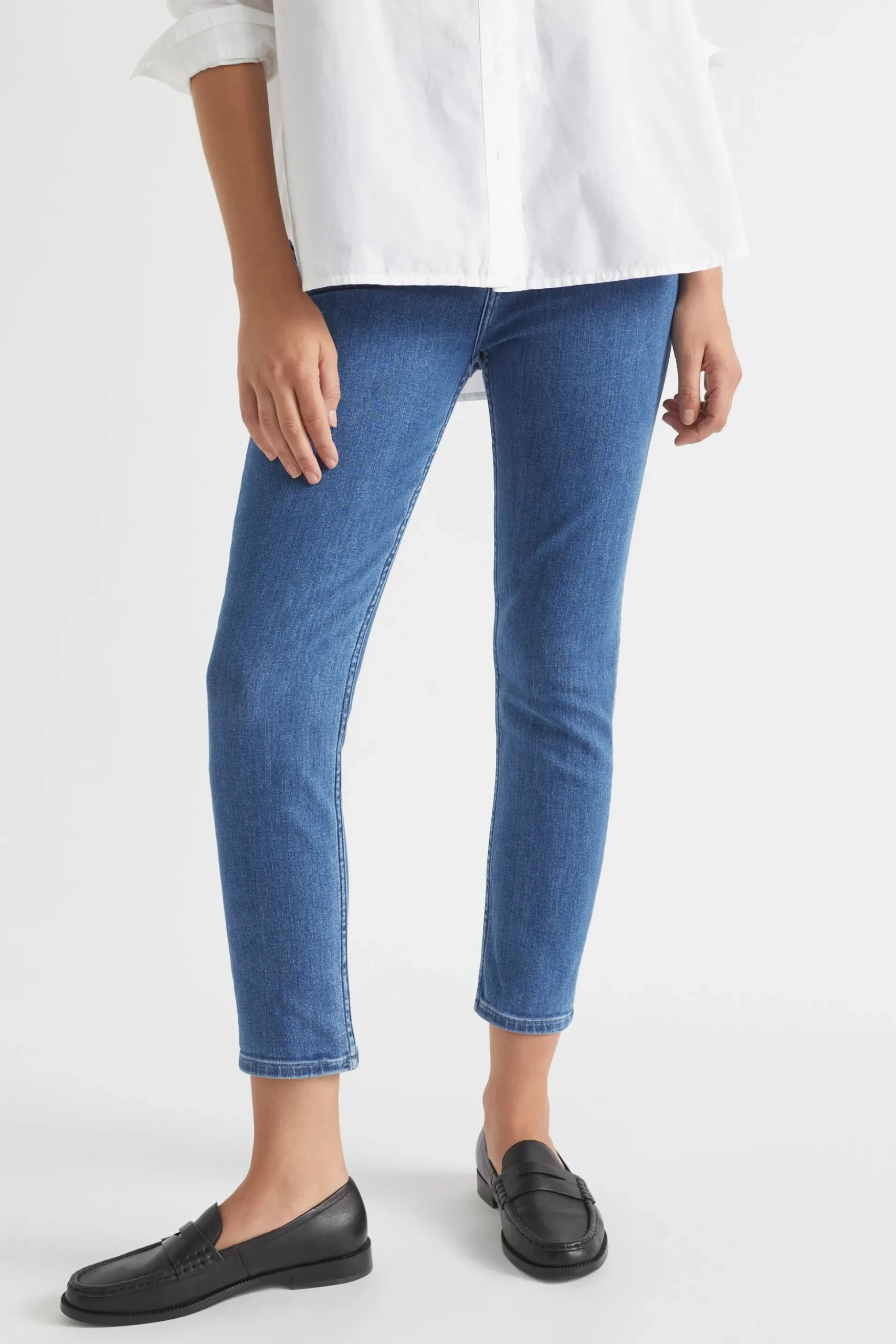 Seed Heritage Pants-Core Skinny Jean French Blue Denim