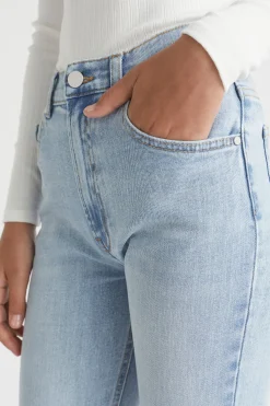 Seed Heritage Denim & Jeans-Core Straight Leg Jean Pale Blue Wash