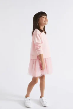 Seed Heritage Dresses-Core Tutu Logo Dress Dusty Rose