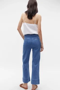 Seed Heritage Pants-Core Wide Leg Pocket Jean French Blue Denim