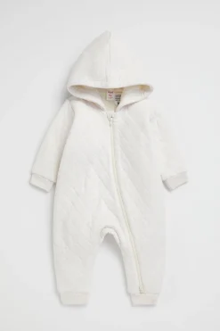 Seed Heritage Jumpsuits & Overalls-Cosy Quilted Zipsuit Snow Marle
