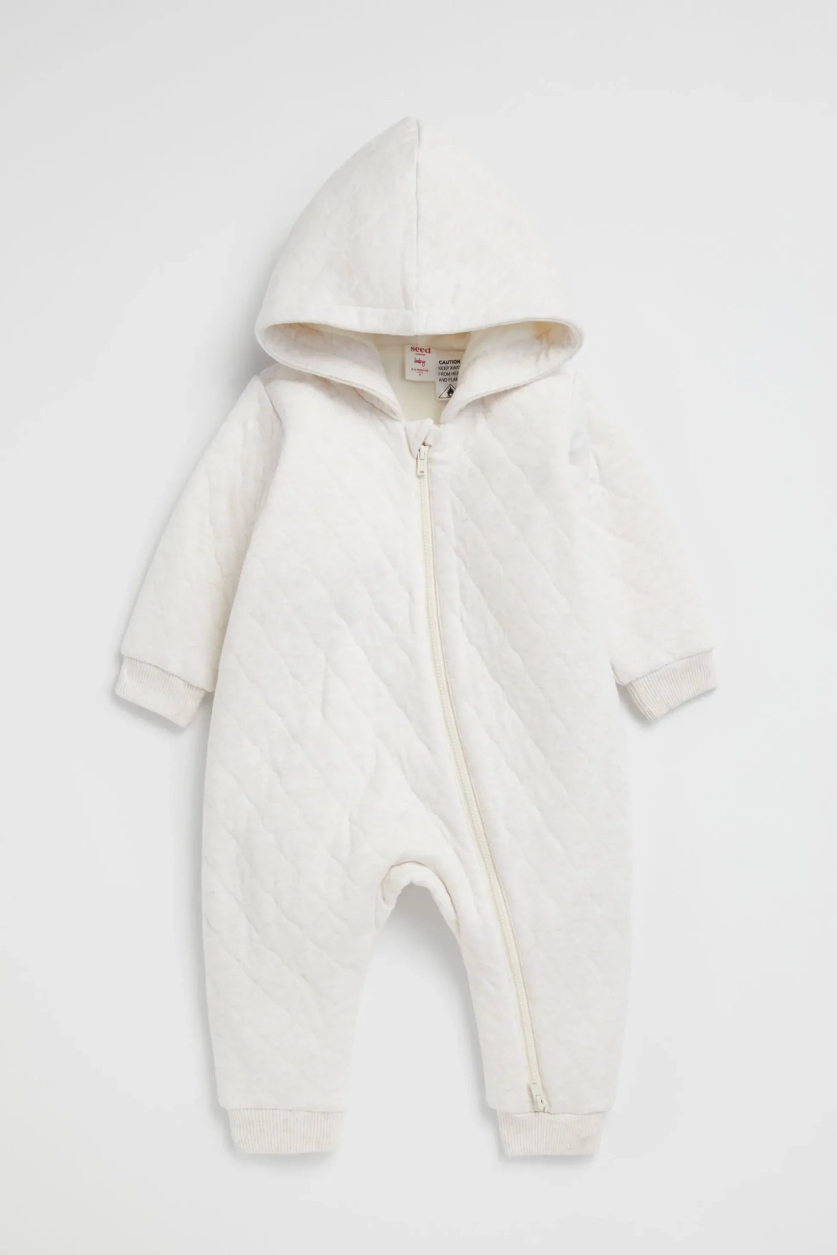 Seed Heritage Jumpsuits & Overalls-Cosy Quilted Zipsuit Snow Marle