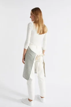 Seed Heritage Kitchen & Dining-Cotton Adult Apron Eucalypt Stripe