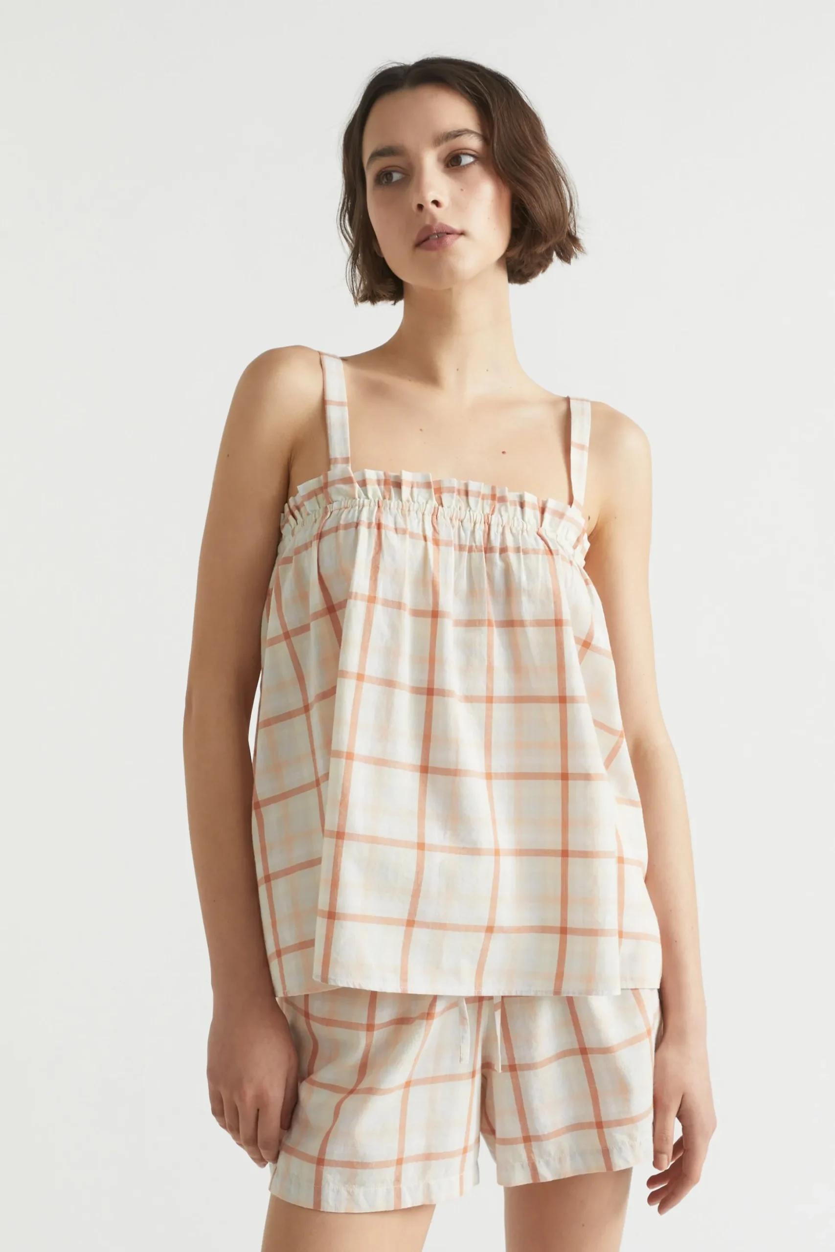 Seed Heritage Sleepwear-Cotton Frill Cami Multi