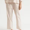 Seed Heritage Sleepwear-Cotton Pyjama Pant Clay Stripe