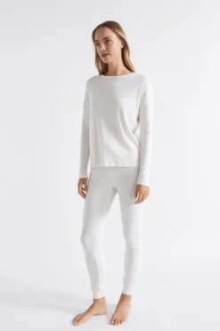 Seed Heritage Sleepwear-Cotton Rib Sleep Top Oat Marle