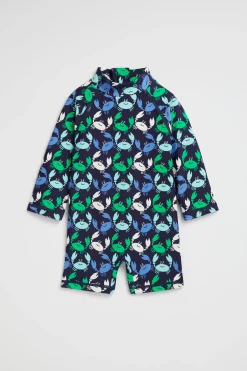 Seed Heritage Swimwear-Crab Rashsuit Midnight Blue